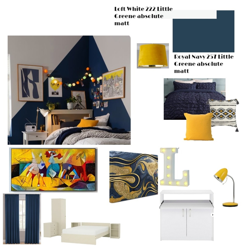 teen navy and mustard Mood Board by kellyk on Style Sourcebook