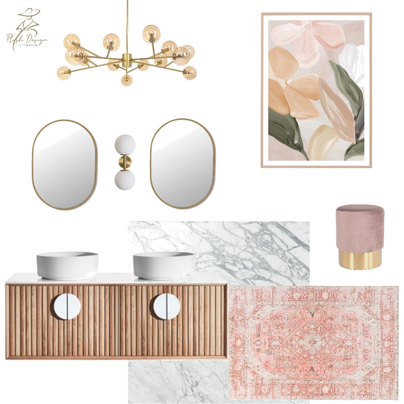 Pink + Marble Bathroom Mood Board by Plush Design Interiors on Style Sourcebook