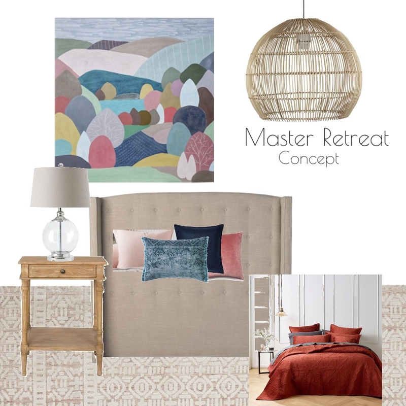 Warwick St Project - Master Retreat 6 Mood Board by Blush Interior Styling on Style Sourcebook