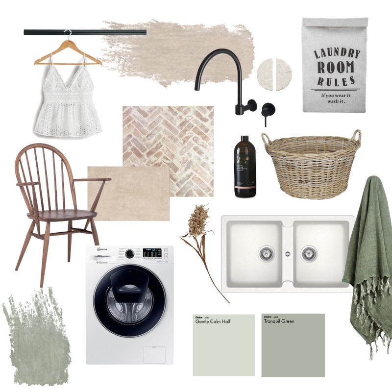 Modern rustic Laundry Mood Board by Designingly Co on Style Sourcebook