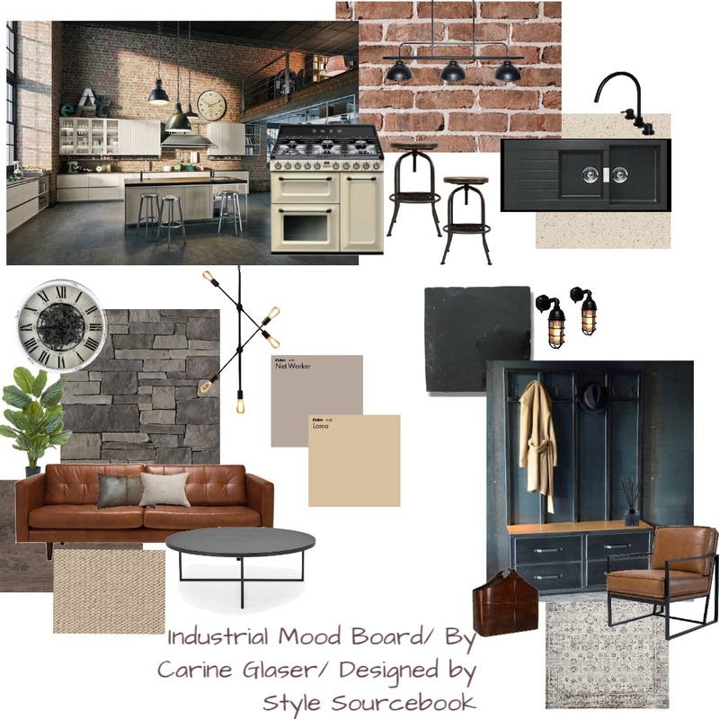 Industrial Mood Board Mood Board by Carine on Style Sourcebook