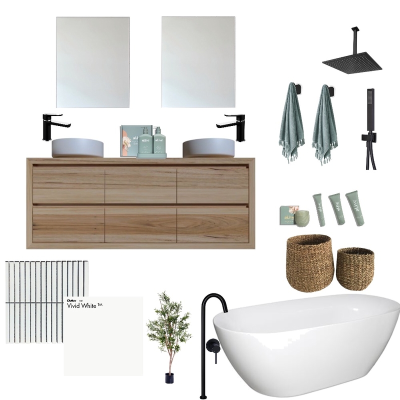 modern bathroom Mood Board by zoe bishop on Style Sourcebook