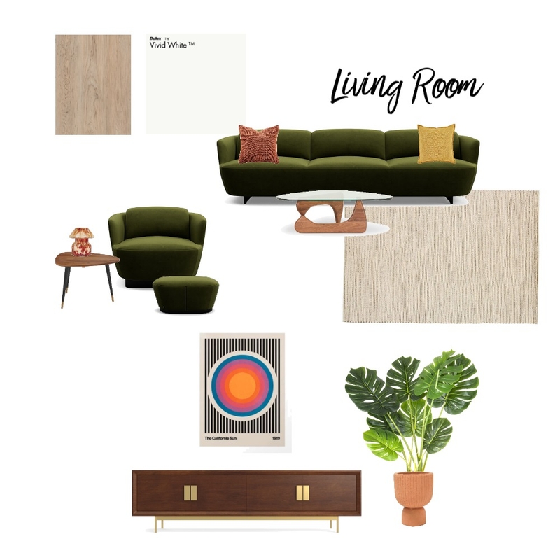 Newcastle West Unit Living Room 1970s Mood Board by miaconway on Style Sourcebook