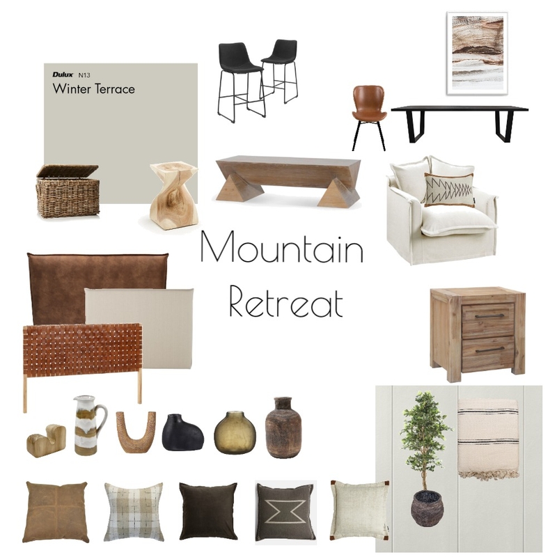 MOUNTAIN RETREAT Mood Board by flicka on Style Sourcebook