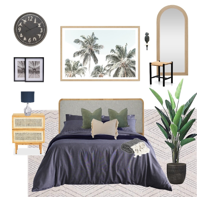 Masculine Coastal Bedroom Mood Board by aartilyall on Style Sourcebook
