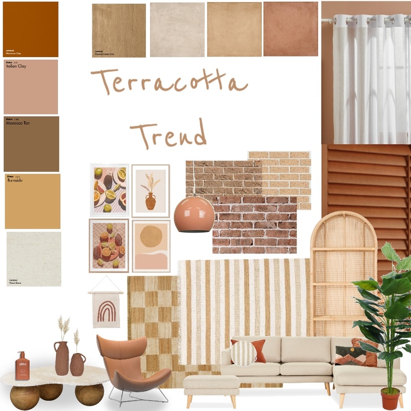 Terracotta Trend Mood Board by Nicole Beavis on Style Sourcebook