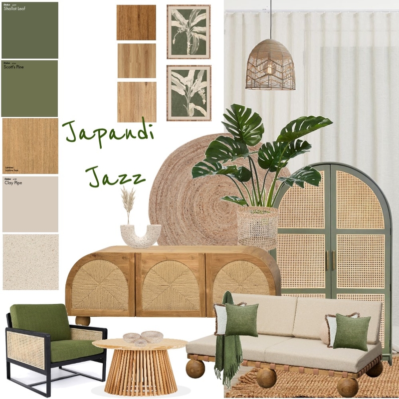 Japandi Jazz Mood Board by Nicole Beavis on Style Sourcebook
