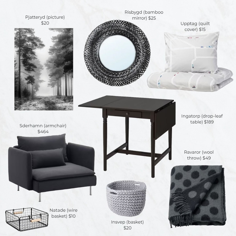 Ikea clearance Winter 2022 (mono edition) Mood Board by The Creative Advocate on Style Sourcebook