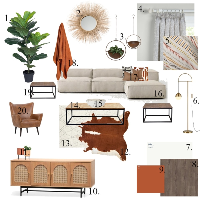 module 9 Living Room Mood Board by Lien on Style Sourcebook