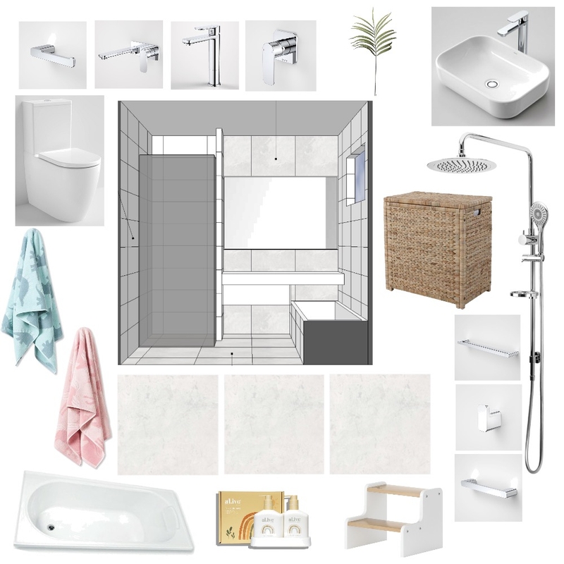 Main Bathroom Mood Board by SorayaC on Style Sourcebook