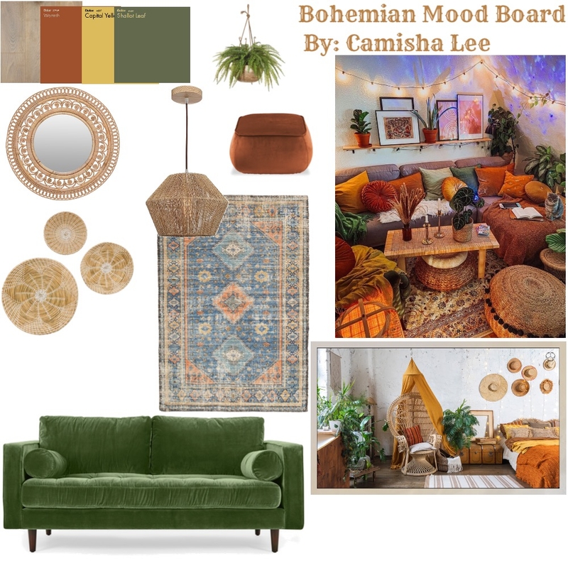 Bohemian Mood Board Mood Board by mishalee on Style Sourcebook