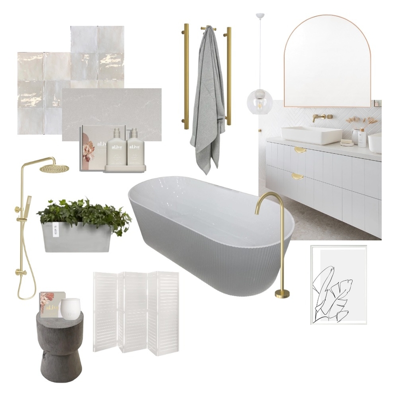TLH Main Bathroom Mood Board by TheLongHaus on Style Sourcebook