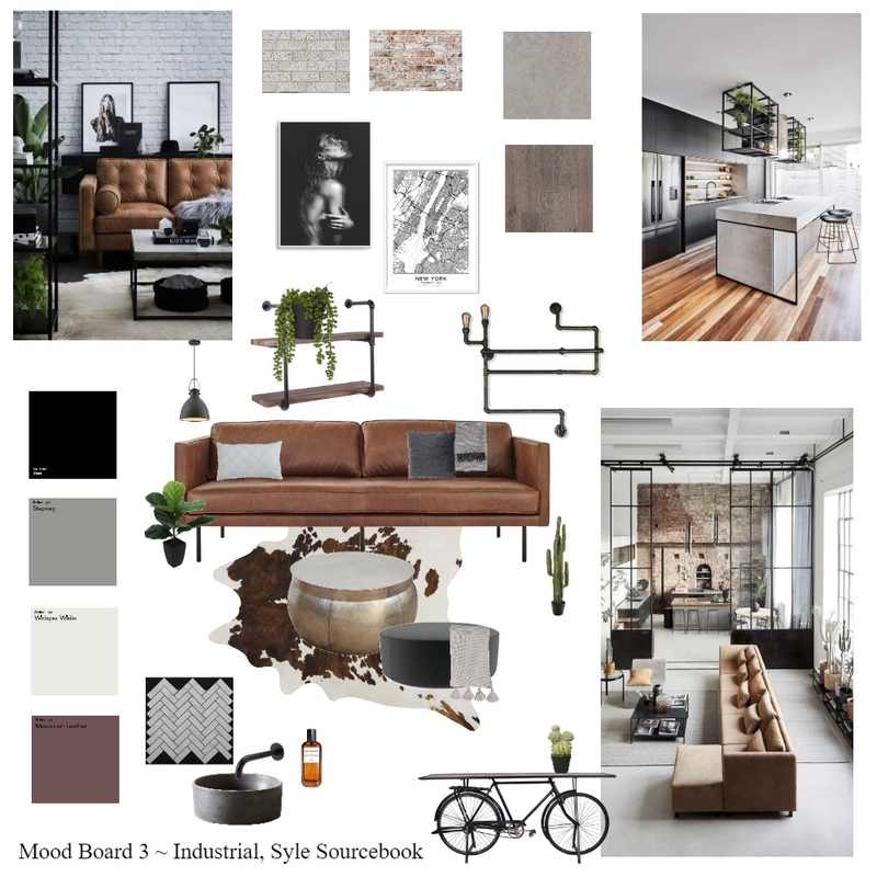 Industrial Mood Board by Tanya on Style Sourcebook