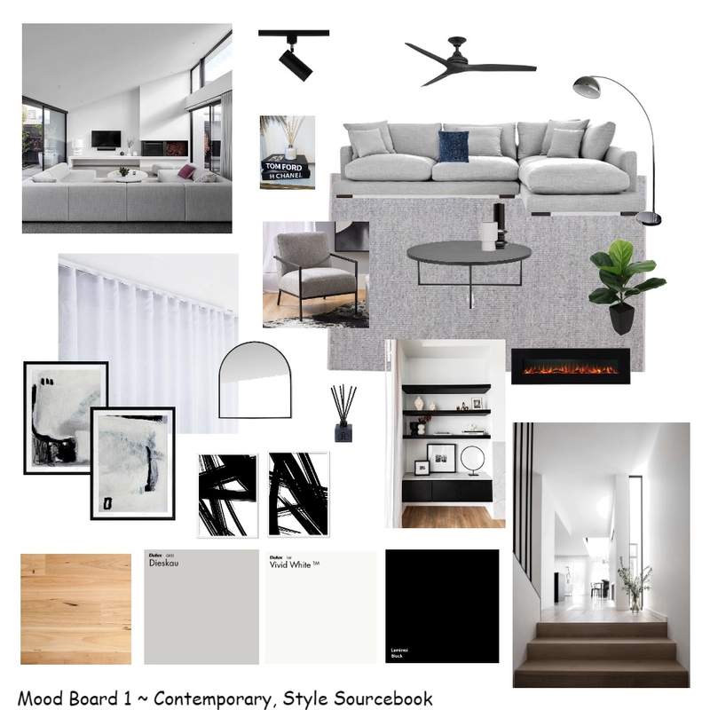 Contemporary Mood Board by Tanya on Style Sourcebook