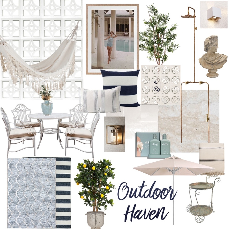 Outdoor Haven Mood Board by Elements Aligned Interior Design on Style Sourcebook