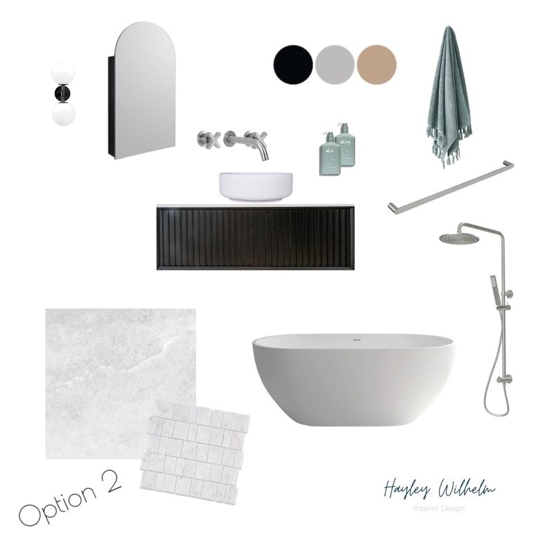 Bathroom Option 2 Mood Board by hayleywilhelmdesign on Style Sourcebook