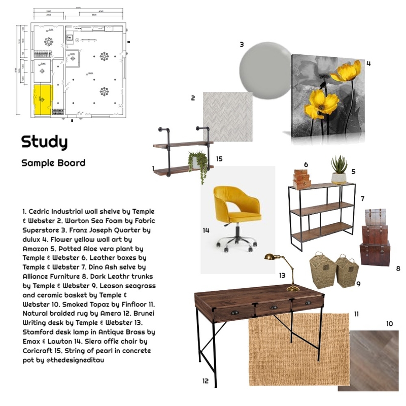 Study Mood Board by YBeukes on Style Sourcebook