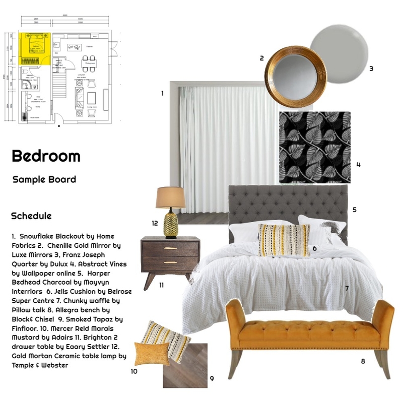 Bedroom Mood Board by YBeukes on Style Sourcebook