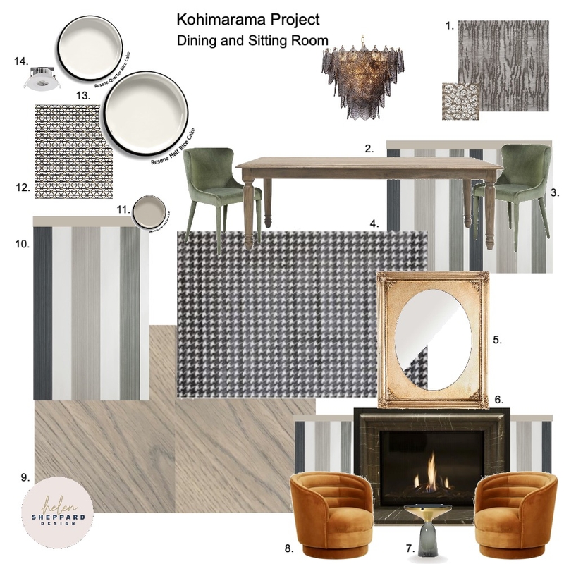Kohimarama Project Dining Room Mood Board by Helen Sheppard on Style Sourcebook