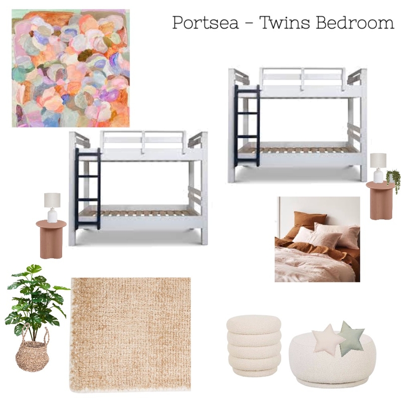 Portsea - Twins Bedroom Mood Board by PennySHC on Style Sourcebook