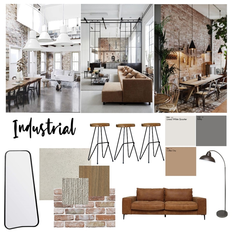 Industrial Moodboard Mood Board by Sarah Bragias on Style Sourcebook