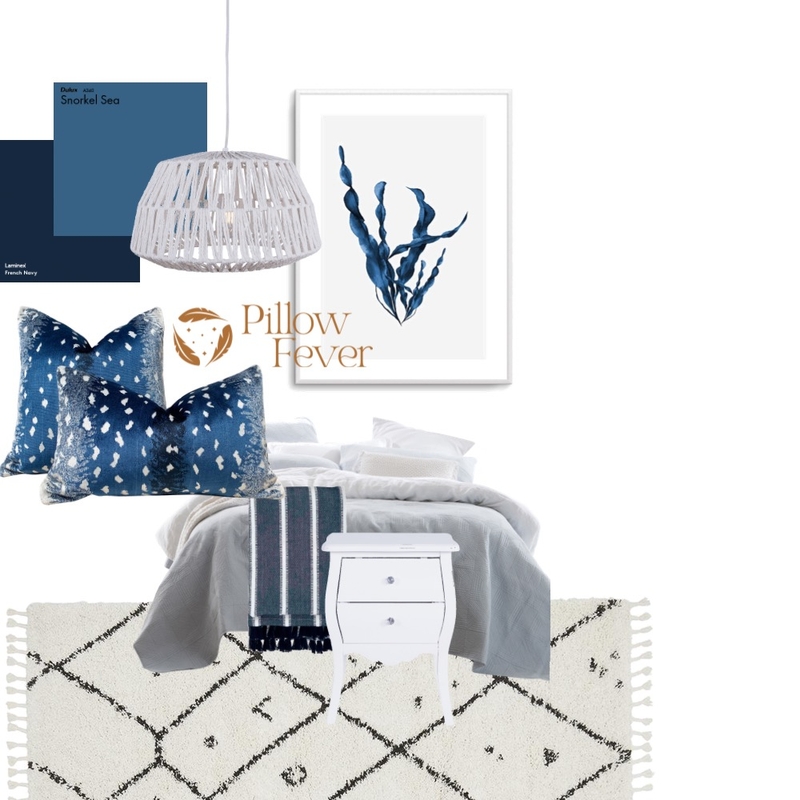 Blue bedroom Mood Board by bon_ana on Style Sourcebook