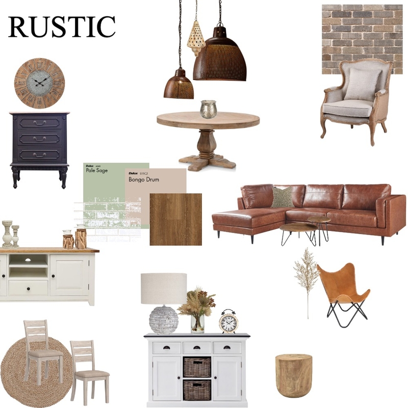 Rustic Mood Board by ZEINEB on Style Sourcebook