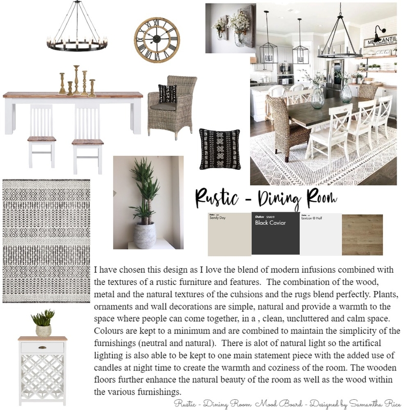 Rustic - Dining Room Mood Board by SammyRice2810 on Style Sourcebook