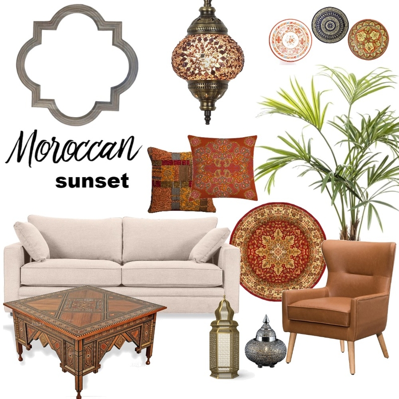 Moroccan sunset Mood Board by syarifah nahrisya on Style Sourcebook