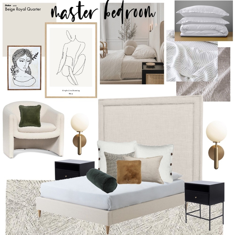 City Apartment Master Bed #1 Mood Board by The Property Stylists & Co on Style Sourcebook