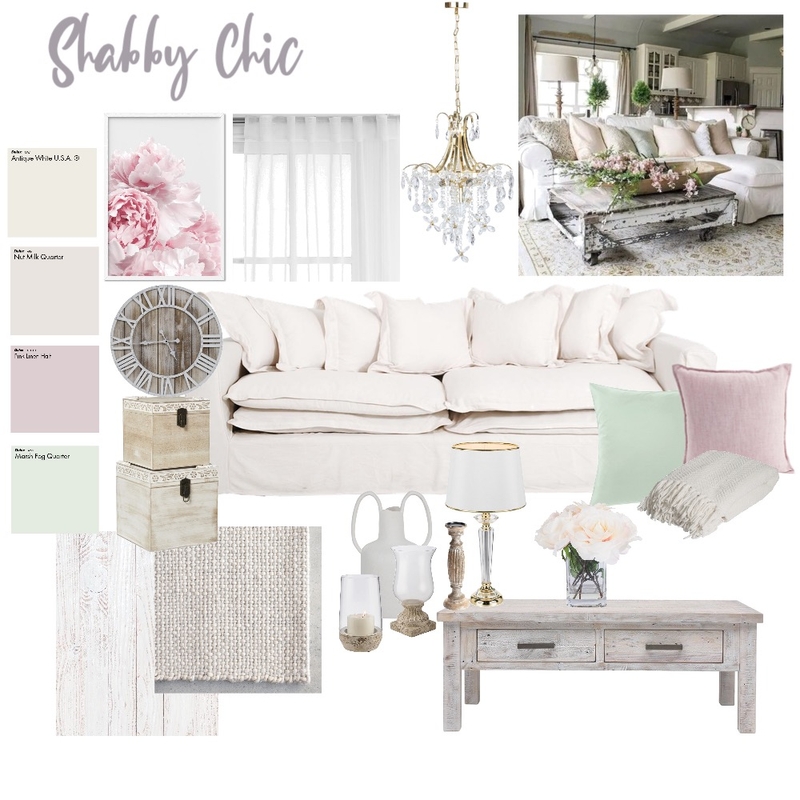 Less Shabby, More Chic Mood Board by Designs by P on Style Sourcebook