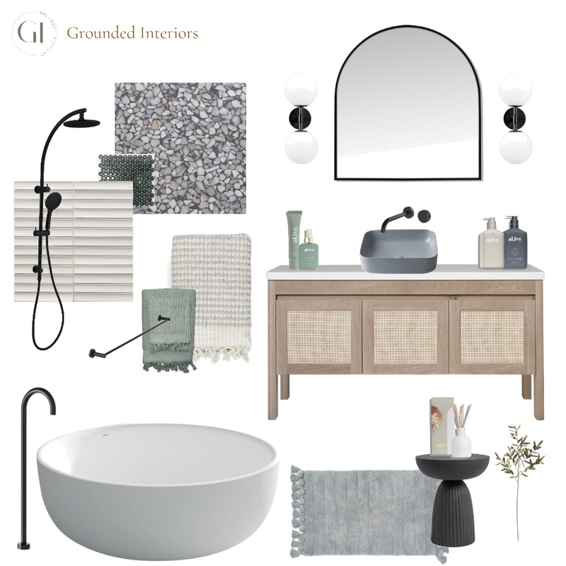 Bathroom Mood Board by Grounded Interiors on Style Sourcebook