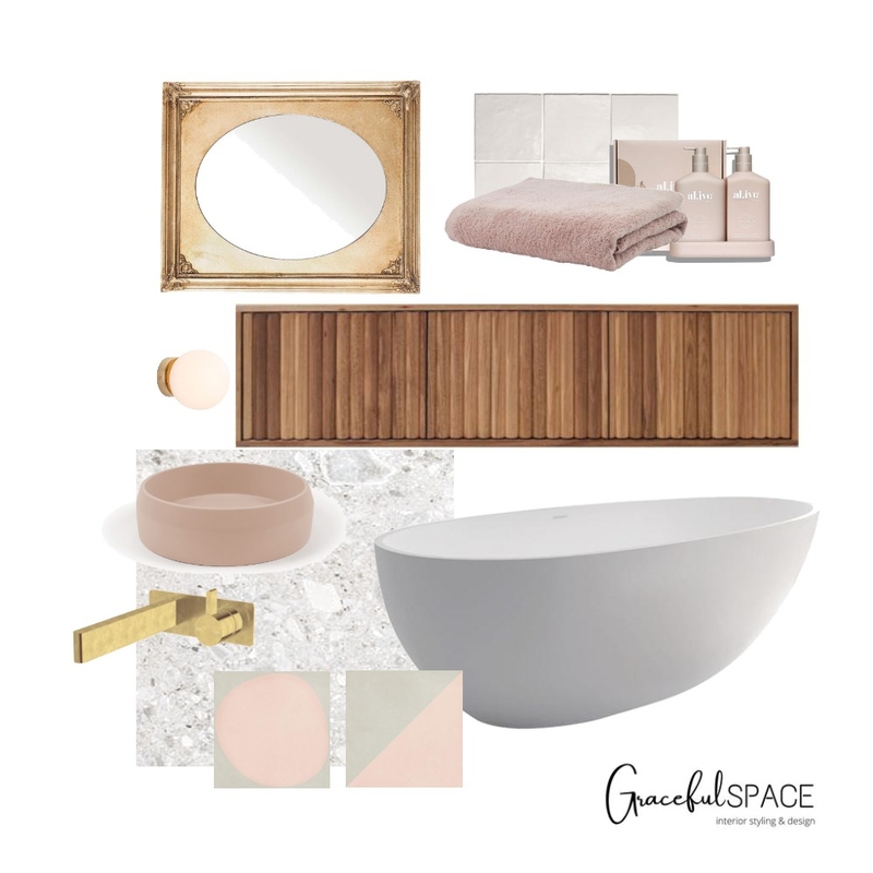 Soft Pinks Mood Board by Graceful Space on Style Sourcebook