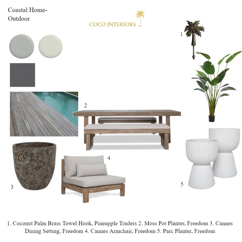 Coastal Home- Outdoor Mood Board by Coco Interiors on Style Sourcebook