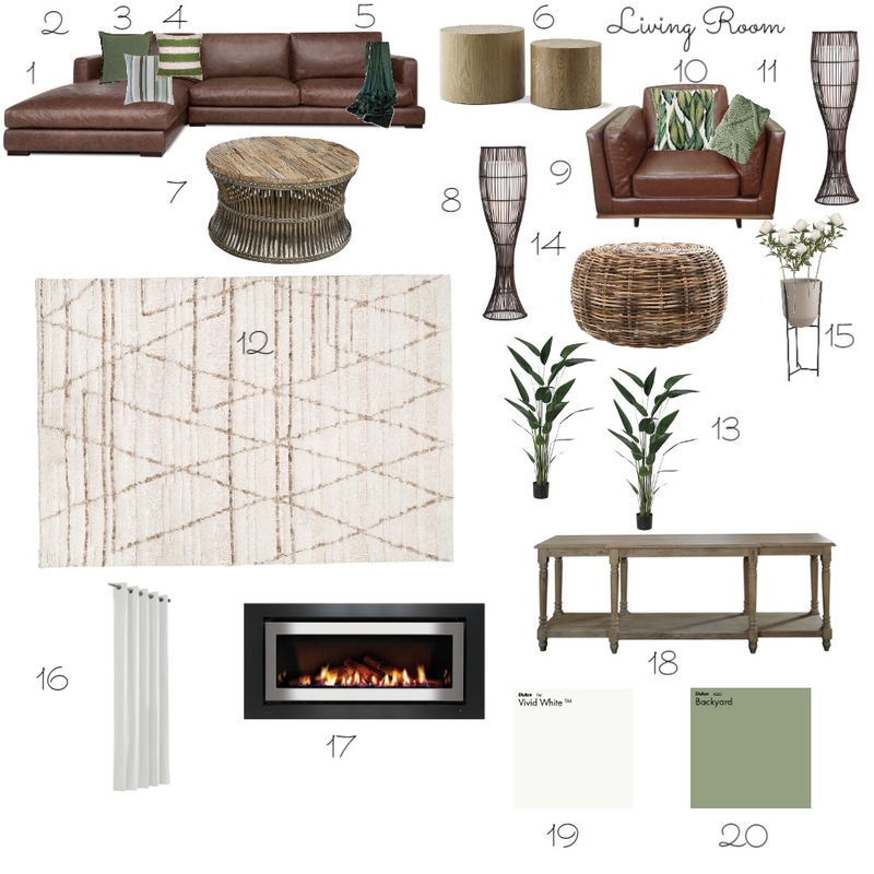 Living Room Mood Board by Sarah Falconer on Style Sourcebook