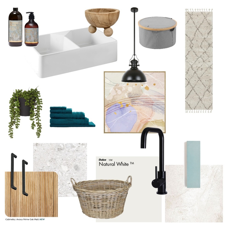 assessment 9 - laundry sample board Mood Board by Rhea Panizon Interiors on Style Sourcebook