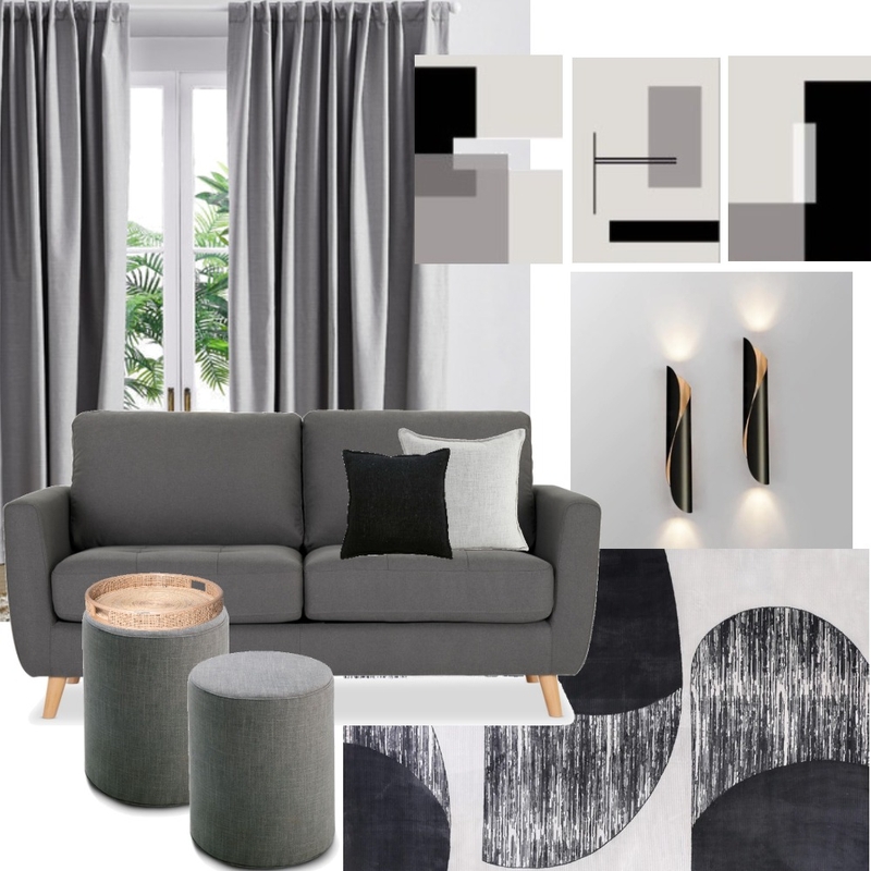 Modern Minimalist Living Room Mood Board by ALI Studio on Style Sourcebook