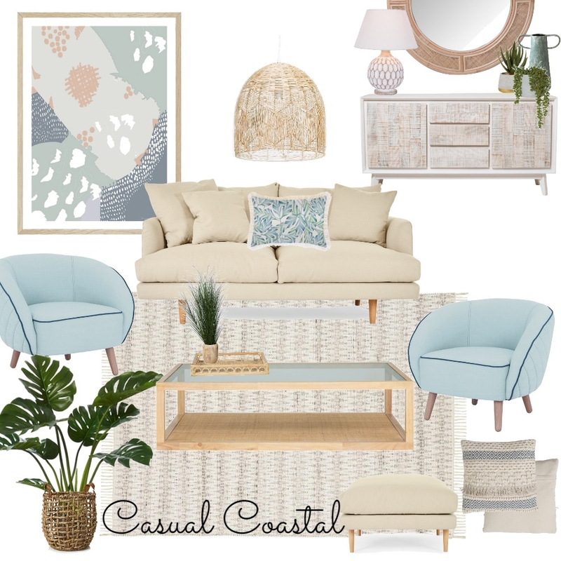 Casual Coastal Living Mood Board by Lucey Lane Interiors on Style Sourcebook