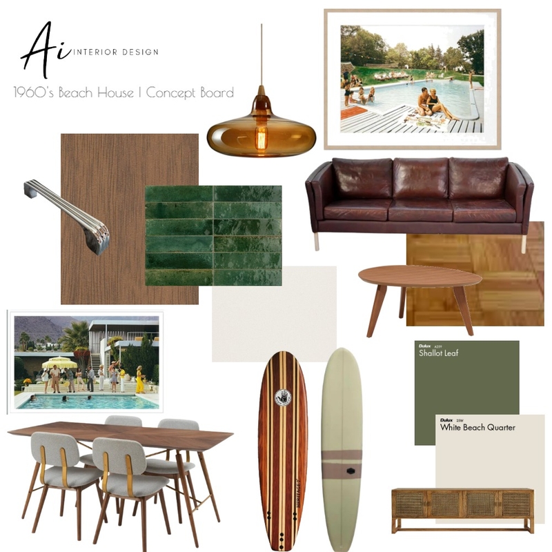 1960s Concept Board Mood Board by aiinteriordesign on Style Sourcebook