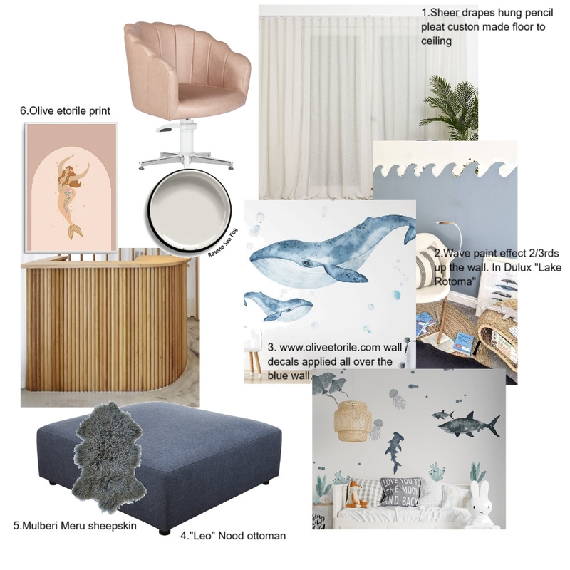 Mermaids and mullets studio salon Mood Board by Renee Interiors on Style Sourcebook