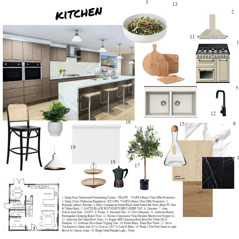 Kitchen Mood Board by Sarika Saraf on Style Sourcebook