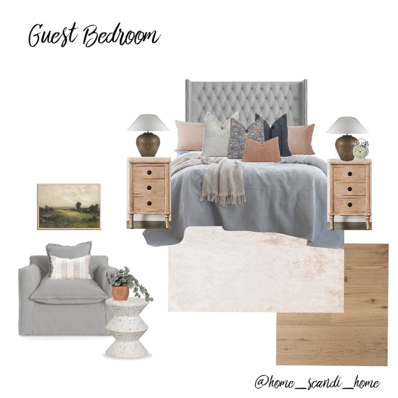 Guest Bedroom - bedside table option 2 Mood Board by @home_scandi_home on Style Sourcebook