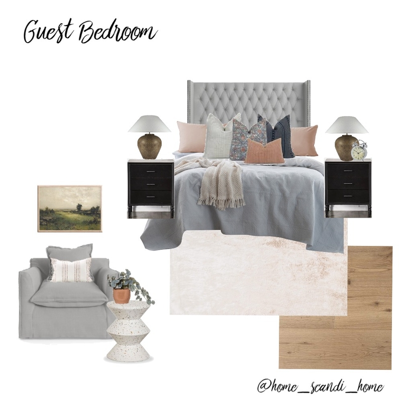 Guest Bedroom - bedside table option 3 Mood Board by @home_scandi_home on Style Sourcebook