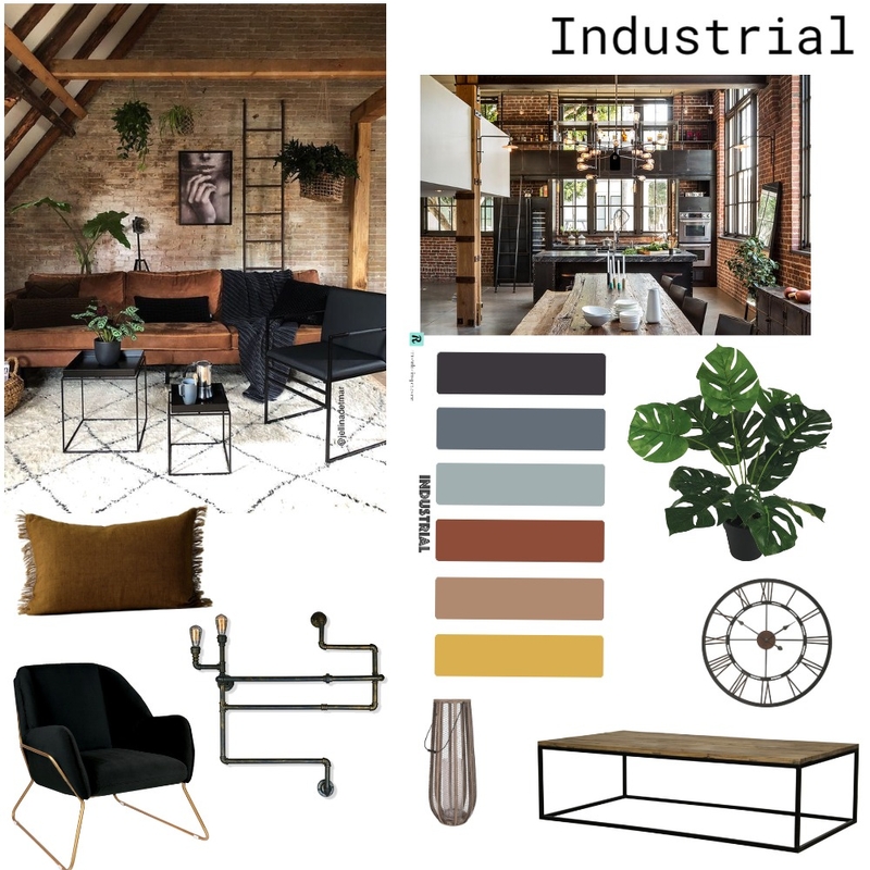 Industrial Mood Board by coleenpollard on Style Sourcebook