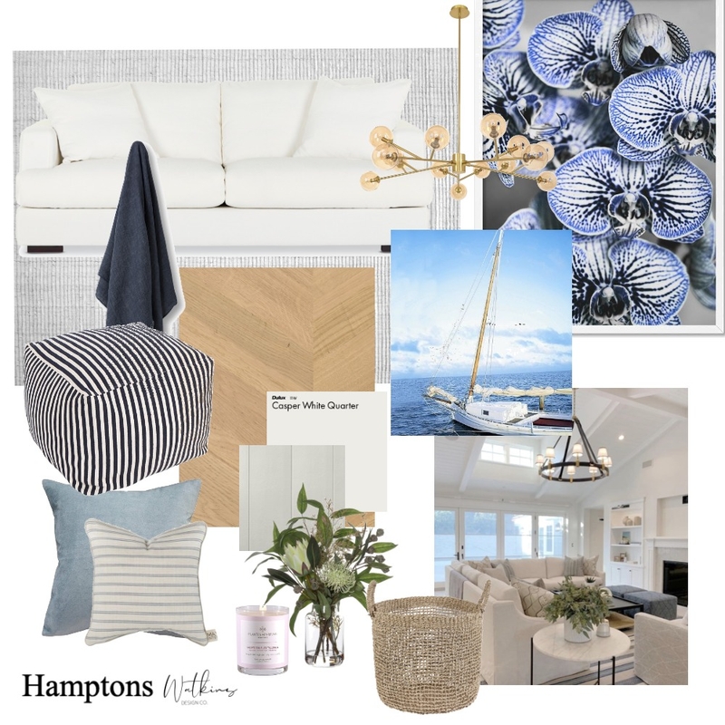 Hamptons Mood Board by Watkins Design Co. on Style Sourcebook
