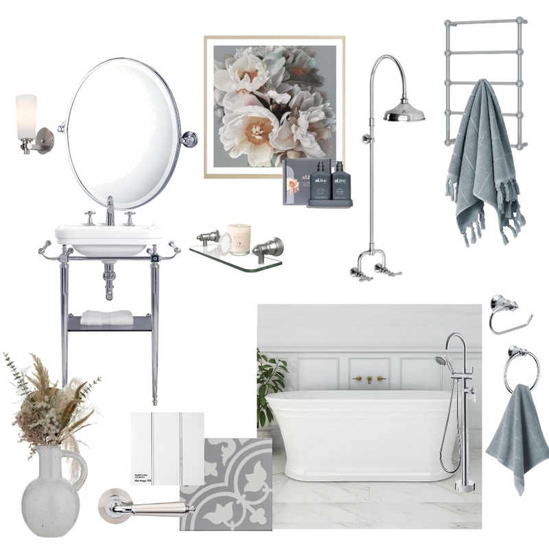 Heritage Bathroom Mood Board by The Blue Space on Style Sourcebook