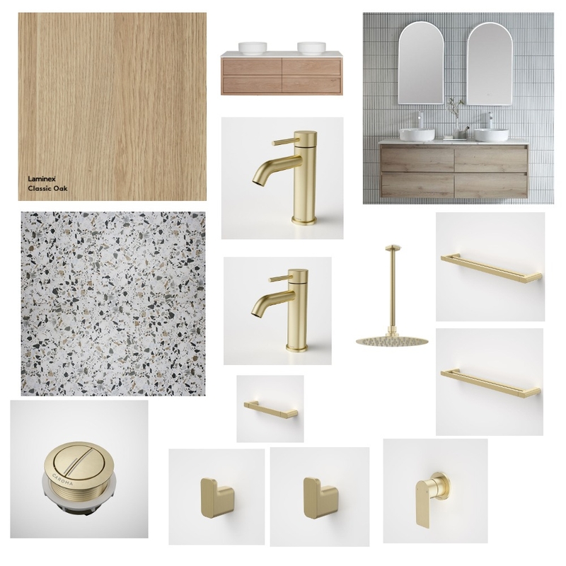 Gold Dreams Ensuite Mood Board by Chantelleedwards on Style Sourcebook