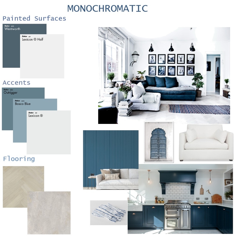 Monochromatic Mood Board by Natalie Holland on Style Sourcebook