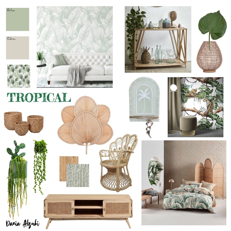 tropical Mood Board by DN on Style Sourcebook