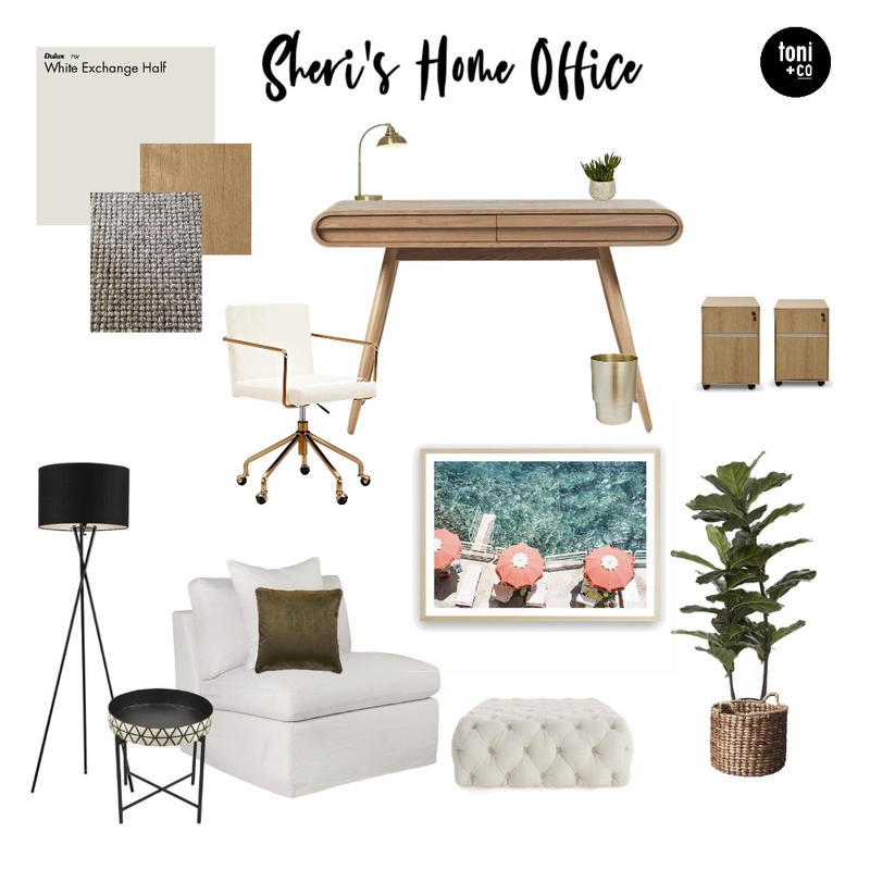 Sheri's Office Mood Board by Toni and Co on Style Sourcebook